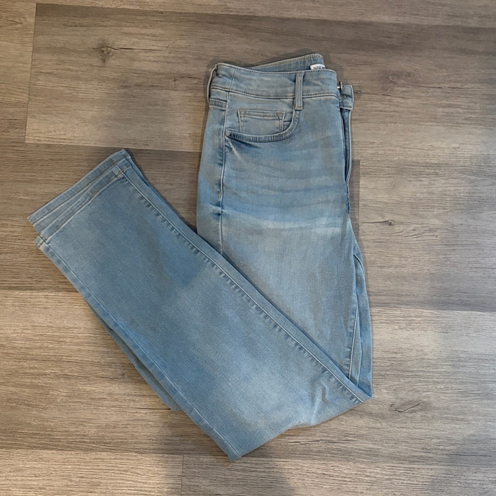 Nine West Light Blue Straight Leg Jeans